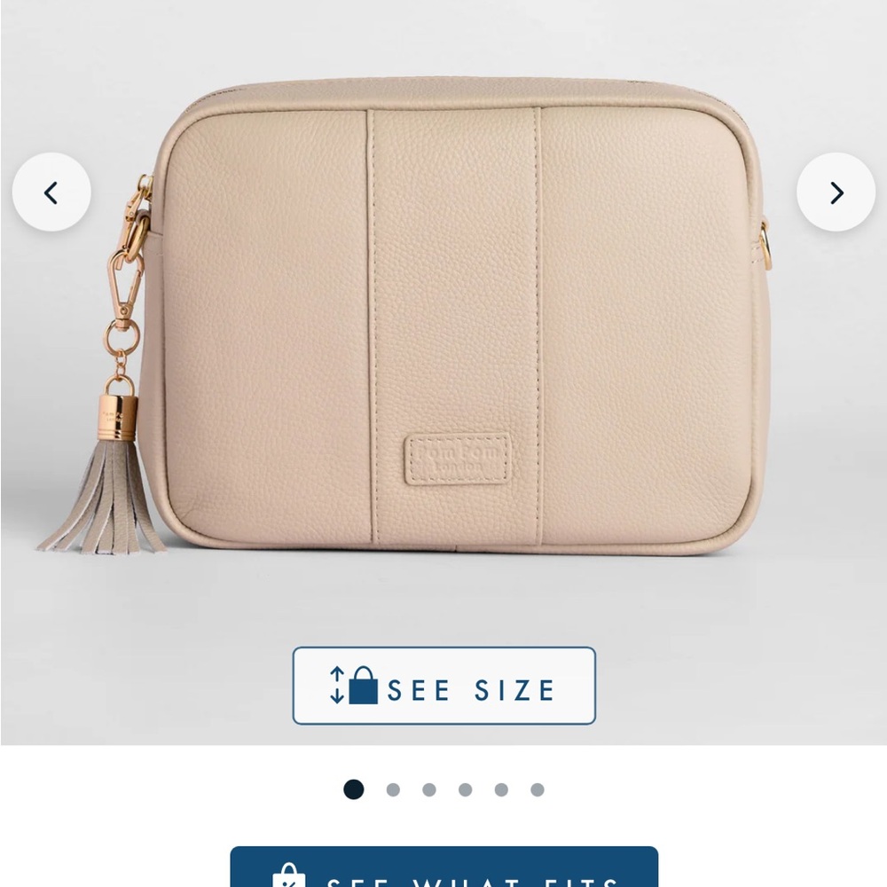 London Calling! Pom Pom London Stone Crossbody Bag with Tassel
